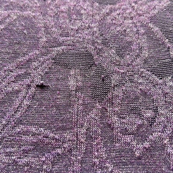 Simply Vera Vera Wang | Floral Jacquard Tank Top in Purple Velvet S - Picture 10 of 10